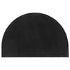 vidaXL D&ouml;rrmatta svart halvrund 60x90 cm tuftad kokos