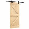 vidaXL Skjutd&ouml;rr 85 x 210 cm Massiv furutr&auml;d&ouml;rr (obehandlad)