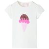 T-shirt f&ouml;r barn ecru 128