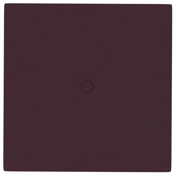 vidaXL V&auml;ggpaneler 12 st lila 30x30 cm tyg 1,08 m&sup2;