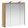 vidaXL Badrumsspegelsk&aring;p Artisan Ek 63,5 x 16 x 62,5 cm