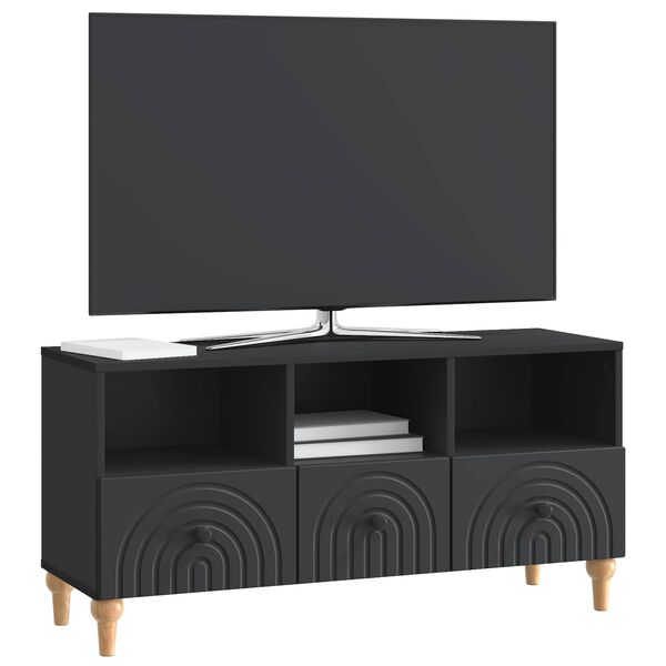 vidaXL TV-sk&aring;p Svart 102 x 34,5 x 50 cm Konstruerat tr&auml;