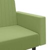 vidaXL B&auml;ddsoffa 2-sits ljusgr&ouml;n sammet
