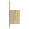 vidaXL V&auml;ggmonterade s&auml;ngbord 2 st sonoma-ek