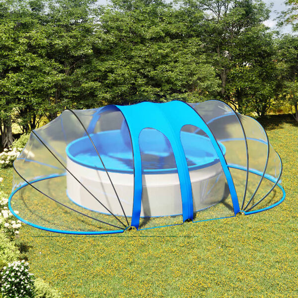 vidaXL Poolkupol oval 620x410x210 cm