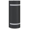 vidaXL Utomhusv&auml;gglampor 2 st svart gjuten aluminium