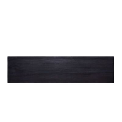 vidaXL Avlastningsbord svart 120x30x75 cm massivt mahognyträ