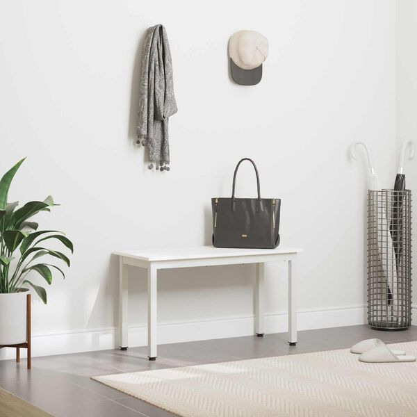 vidaXL b&auml;nk Vit 80 x 35 x 45 cm Massiv furu