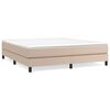 vidaXL Boxspring-s&auml;ngram cappuccino 180x200 cm konstl&auml;der