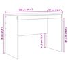 vidaXL Skrivbord Gammalt trä 100 x 50 x 76 cm