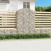 vidaXL Gabion b&aring;gformad 150x50x220/240 cm galvaniserat j&auml;rn