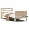 vidaXL S&auml;ngram med huvudgavel 90x190 cm massiv furu
