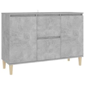 vidaXL Sk&auml;nk betonggr&aring; 101x35x70 cm konstruerat tr&auml;
