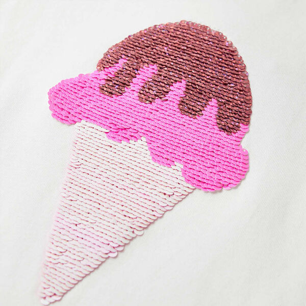 T-shirt f&ouml;r barn ecru 128