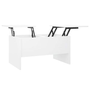 vidaXL Soffbord vit 80x50x42,5 cm konstruerat tr&auml;