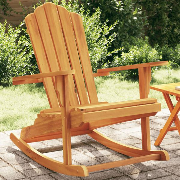 vidaXL Gungstol adirondack massiv teak