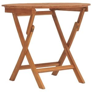 vidaXL Hopf&auml;llbart tr&auml;dg&aring;rdsbord &Oslash; 85x75 cm massiv teak