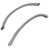 vidaXL Handtag 2 st Silver 107 x 3.6 x 23 mm Rostfritt st&aring;l
