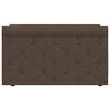 vidaXL Dagb&auml;dd med USB m&ouml;rkbrun tyg 90x200 cm