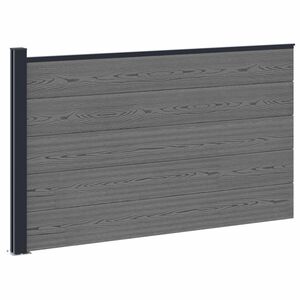 vidaXL St&auml;ngselpanel WPC och aluminium Gr&aring;