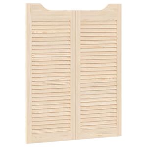 vidaXL Sv&auml;ngd&ouml;rrar 2 pcs Naturlig Massiv furu
