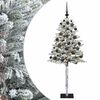 vidaXL Konstgjord julgran med kulor 120 cm 150 LED-lampor Varmvit