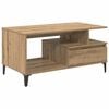 vidaXL Kaffeebord Artisan Ek 90 x 49 x 45 cm Konstruerat tr&auml;