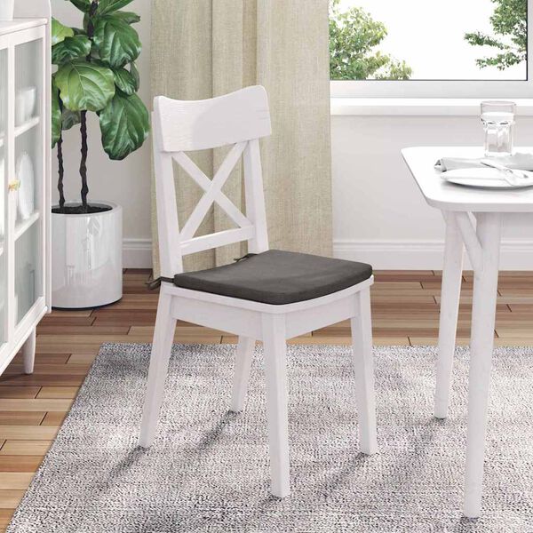 vidaXL Sittkuddar 4 pcs Ljusgr&aring; 40 x 40 x 3 cm Kordread tyg