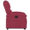 vidaXL Elektrisk reclinerfåtölj med uppresningshjälp vinröd sammet