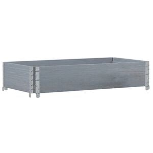 vidaXL Odlingsl&aring;da gr&aring; 100x50 cm massiv furu
