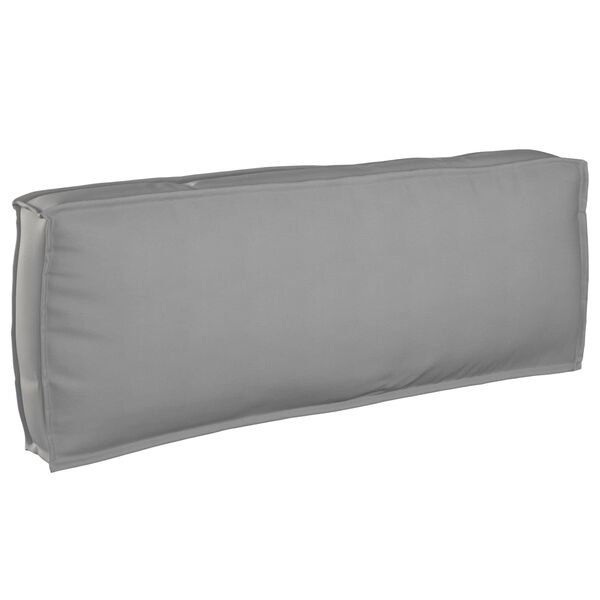 vidaXL Palldyna för ryggstöd med kudde Grå 120 x 40 x 12 cm Oxford tyg