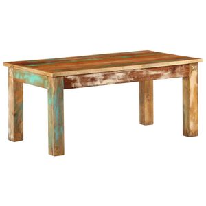 vidaXL Soffbord 100x55x45 cm massivt &aring;tervunnet tr&auml;