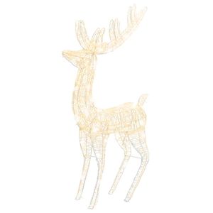 vidaXL Julren akryl 250 LED 180 cm varmvit