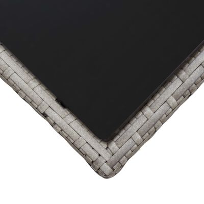 vidaXL Soffbord grå 45x45x40 cm konstrotting och glas