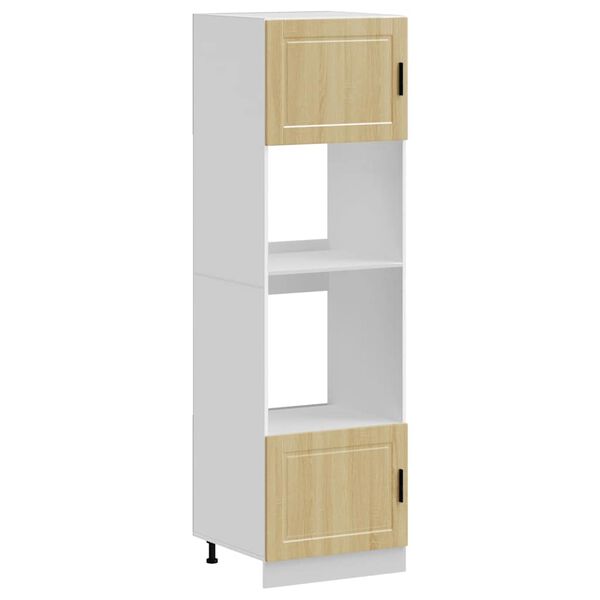 vidaXL Ugnssk&aring;p 2 st Porto sonoma-ek konstruerat tr&auml;