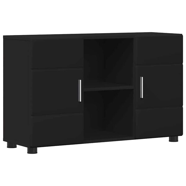 vidaXL Sideboard FLORIN Svart 88,5 x 30,5 x 55,5 cm Konstruerat tr&auml;