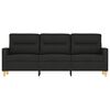 vidaXL 3-sitssoffa svart 180 cm tyg