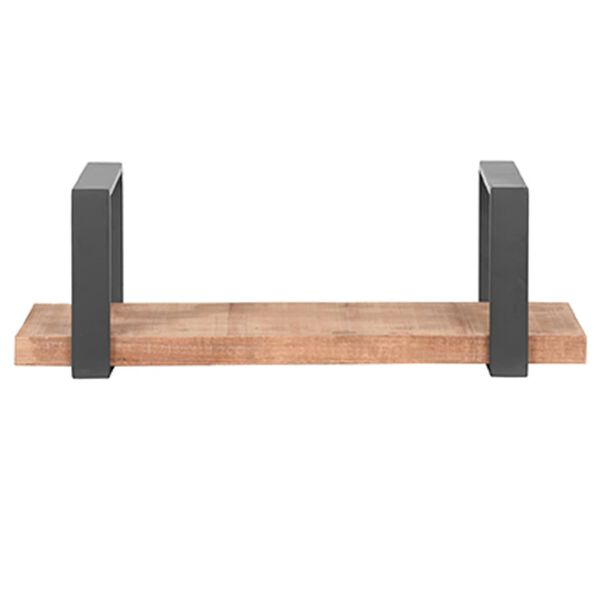 LABEL51 V&auml;gghylla Slam 60x23x20 cm M tr&auml;/br&auml;nt st&aring;l