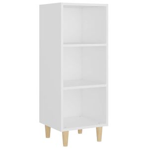 vidaXL Sk&aring;p vit 34,5x32,5x90 cm konstruerat tr&auml;