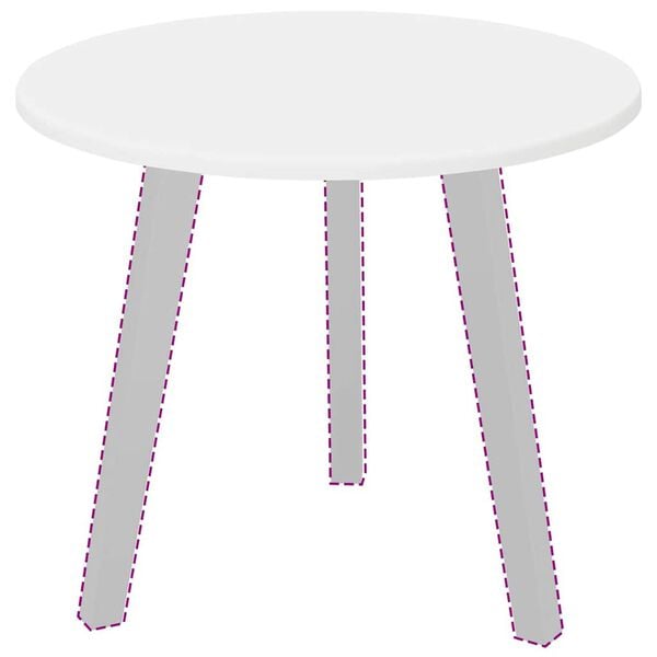 vidaXL Bordsskiva Vit 50 x 50 x 1,5 cm Konstruerat tr&auml;