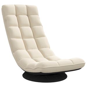 vidaXL Snurrbar golvstol linne 70x51x79 cm
