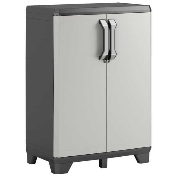 Keter L&aring;gt f&ouml;rvaringssk&aring;p Gear svart och gr&aring; 97 cm