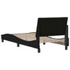 vidaXL Bed Frame without Mattress "Hanko" Black 90x190 cm Fabric