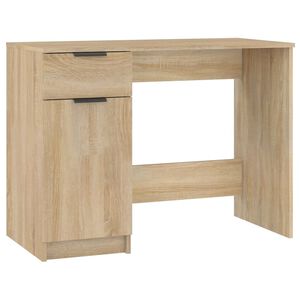 vidaXL Skrivbord sonoma-ek 100x50x75 cm konstruerat tr&auml;