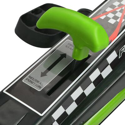 vidaXL Gokart med pedal och justerbart säte grön