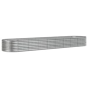 vidaXL Odlingsl&aring;da galvaniserat st&aring;l 368x80x36 cm silver