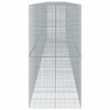 vidaXL Gabionkorg med skydd 1050x100x200 cm galvaniserat järn
