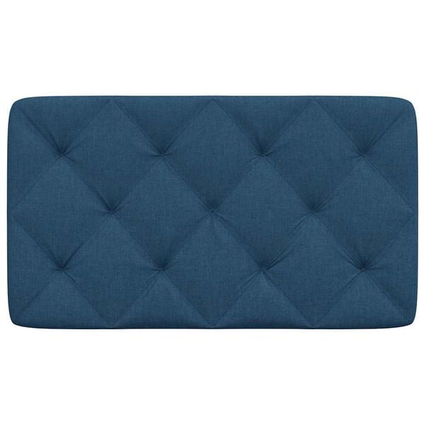 vidaXL Headboard Cushion Blue 80 cm Fabric