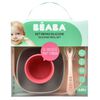 Beaba Barnservis 4 delar silikon rosa och korall