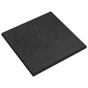 vidaXL Fallskyddsplattor 12 st Svart 50 x 50 cm Gummi